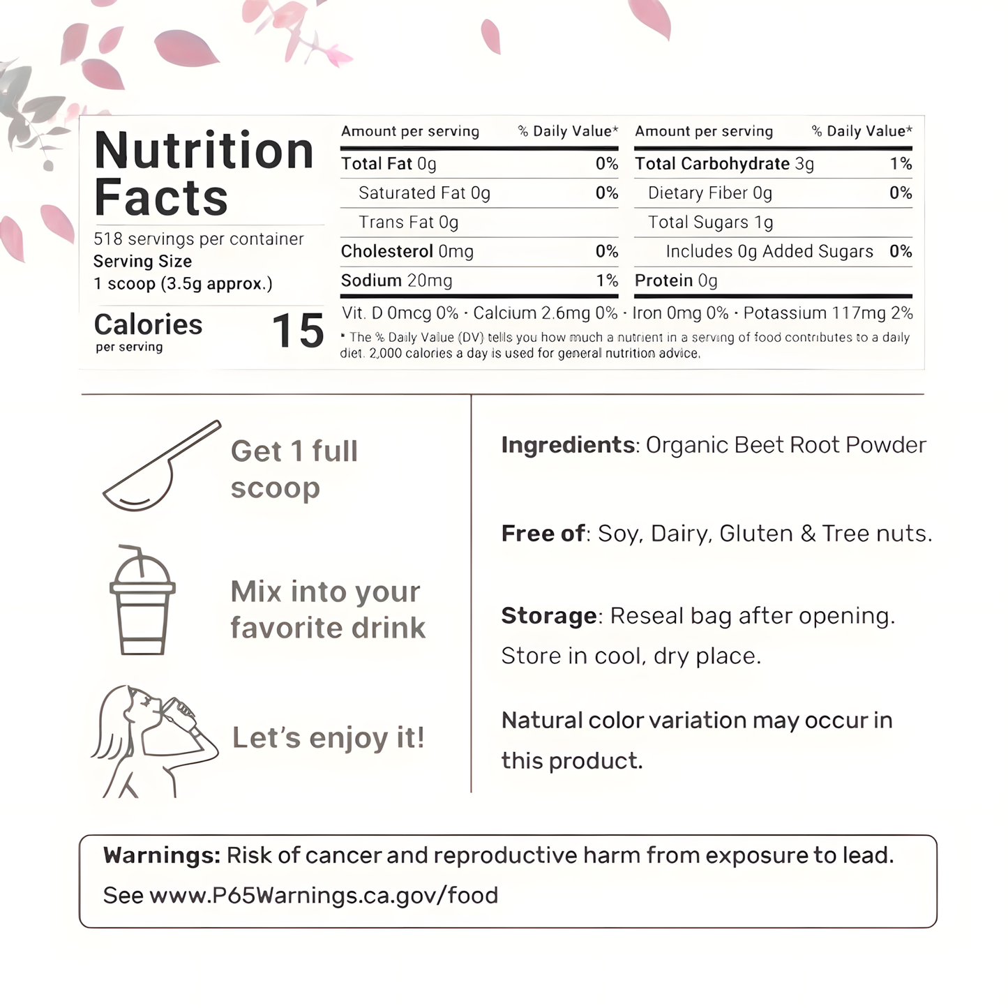 Symple Organic Beet Root Powder